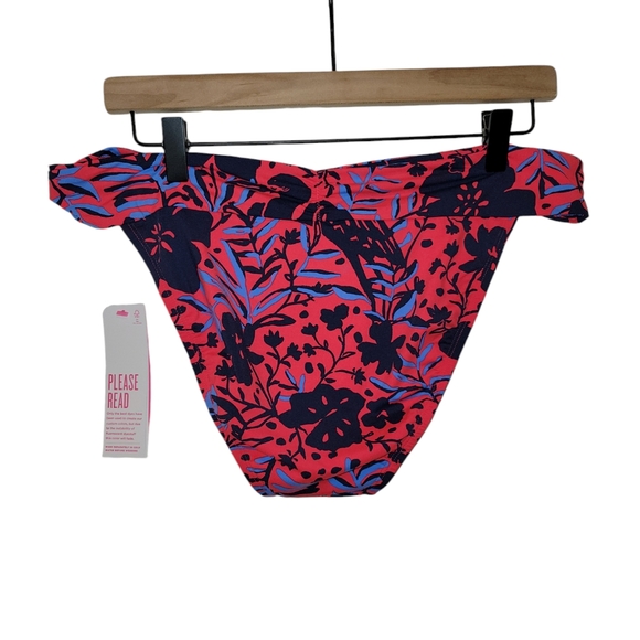 Lilly Pulitzer, NWT, Trey Bottom, Heron My Own Swim, Ruby Red, Women's sz 14, Hy - Picture 2 of 4